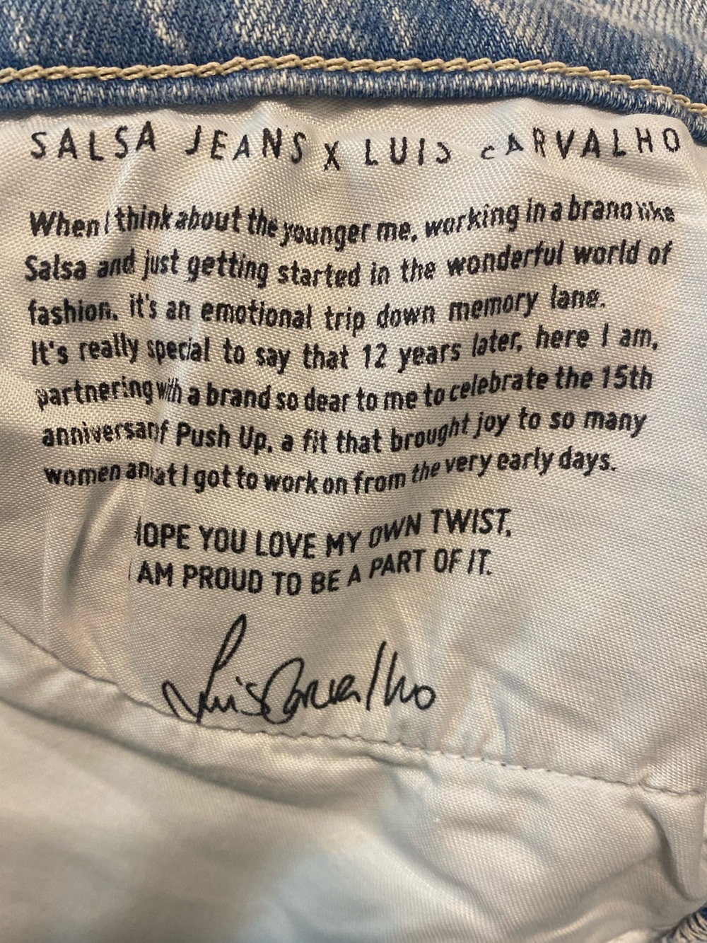 NWT Salsa Jeans x Luís Carvalho Push Up Destiny Flare Jeans Limited Edition SZ31 - Picture 15 of 16